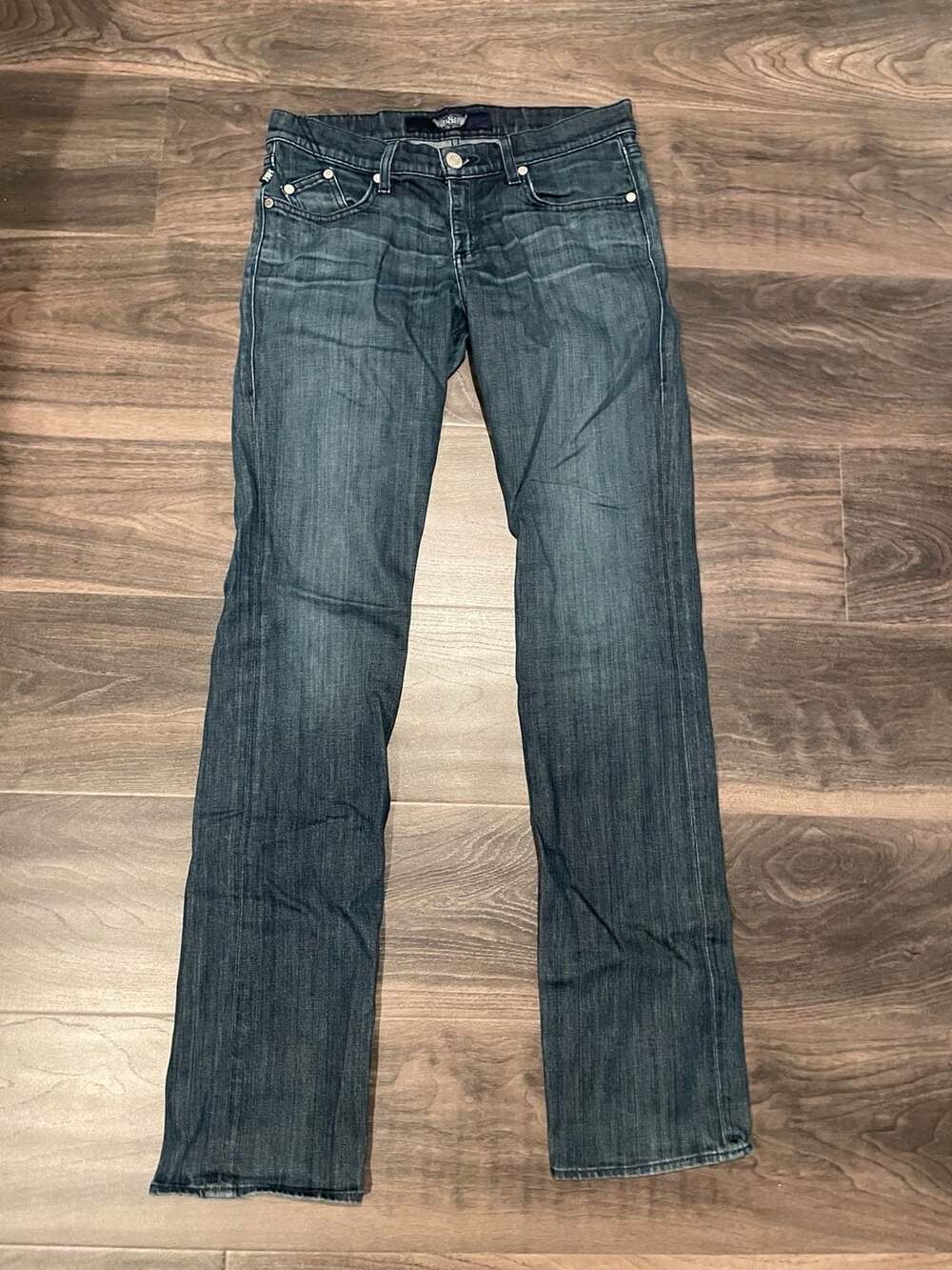 Rock & Republic Dark Wash Straight Leg Denim Jeans